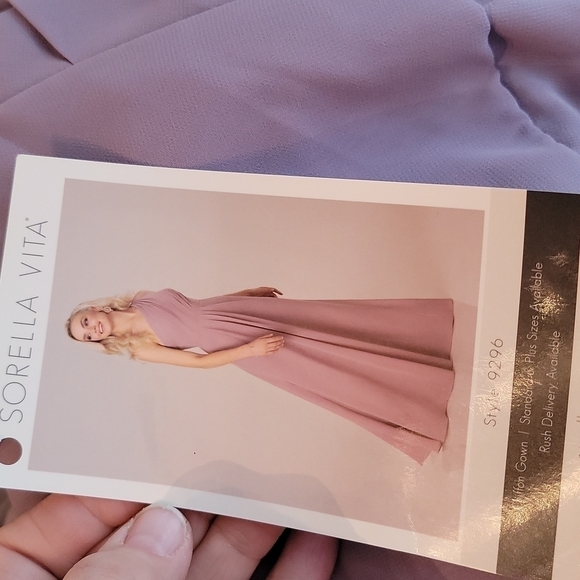 New sorella vita bridesmaid's one shoulder gown style 9296 - Picture 8 of 11